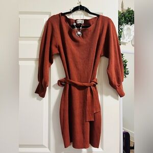 Peach Love CA Sweater Dress